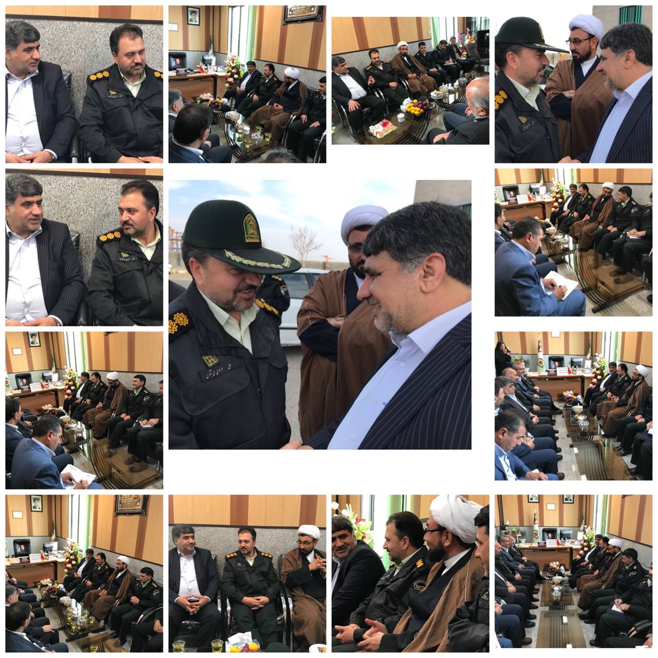 دیدار علی سبحانی فر با فرمانده جدید انتظامی شهرستان جغتایی